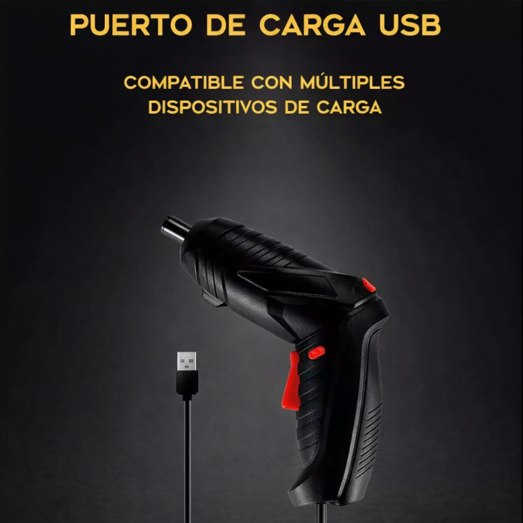 Kit Destornillador Inalámbrico 47 Piezas