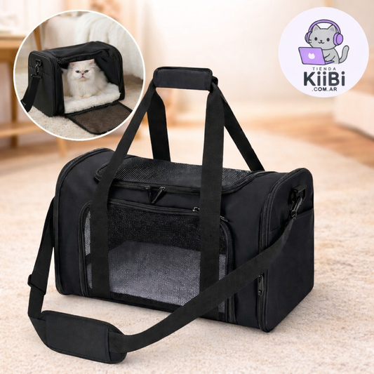 Bolso Transportador Para Mascotas NEGRO