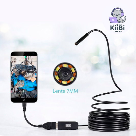 Endoscopio Boroscopio 2 Metros Cámara Usb Android 6 Led