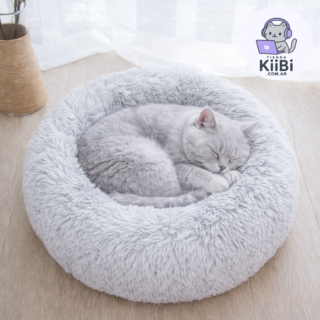 Cama Tipo Nido para Mascotas GRIS