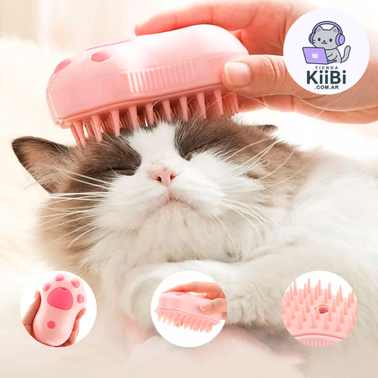 Cepillo con Vapor para Pelos de Mascotas