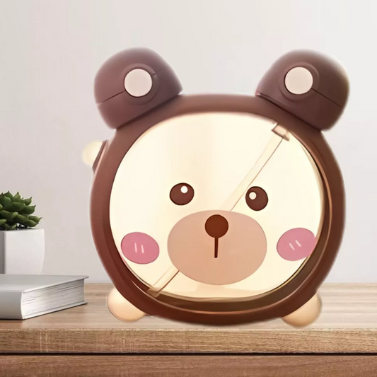 Botella Osito con Correa Doble Pico MARRON